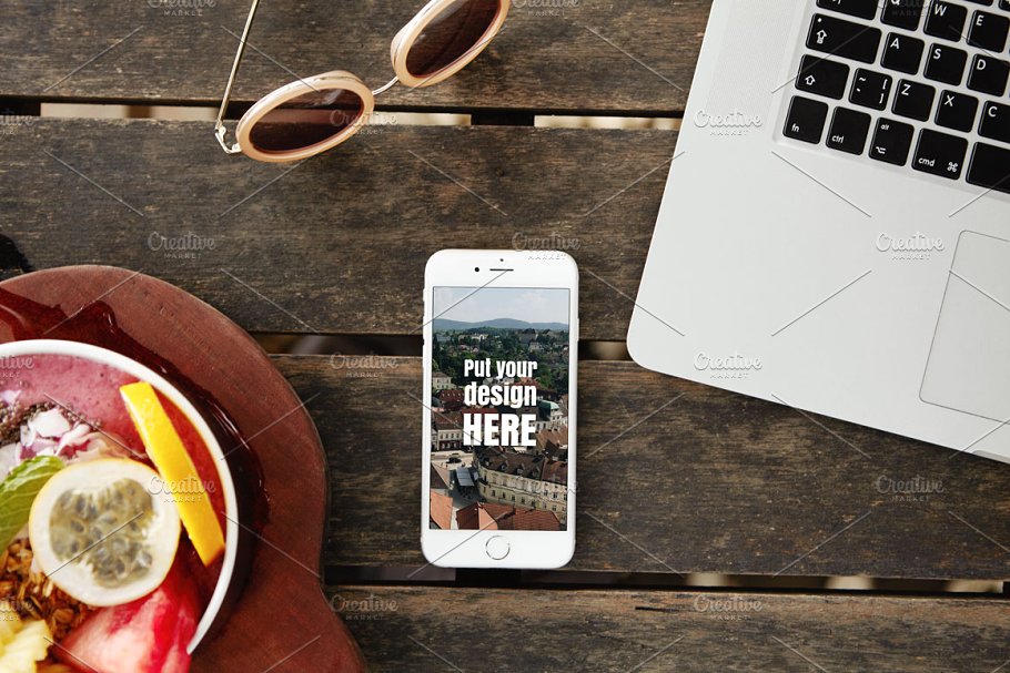手持iPhone手机样机模板 iPhone Mockups插图(6)