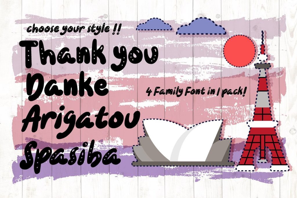 几款适合旅行主题手绘字体打包下载[ai,ttf,otf,pdf,jpg]插图(1)