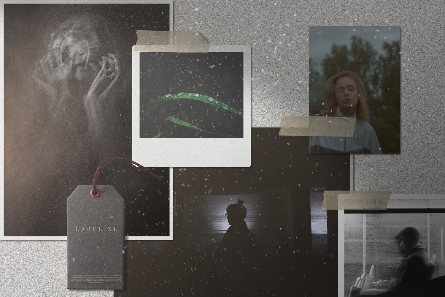 企业文化情绪板照片墙样机素材库精选模板 Moodboard Mockup Kit插图(6)