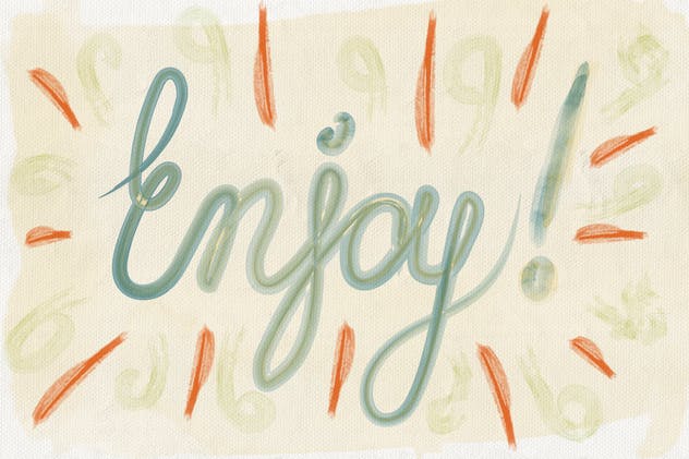 36款水彩画AI画笔笔刷＆水彩质感肌理纹理 Set of Watercolor Brushes and Textures插图(4)