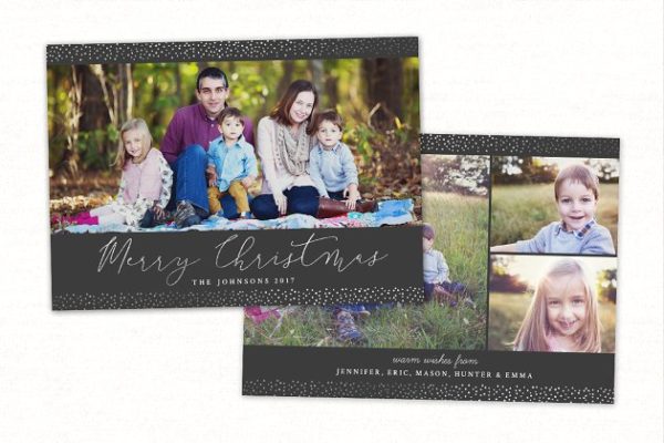 圣诞节日自制英语贺卡模板 Christmas Card Template CC162