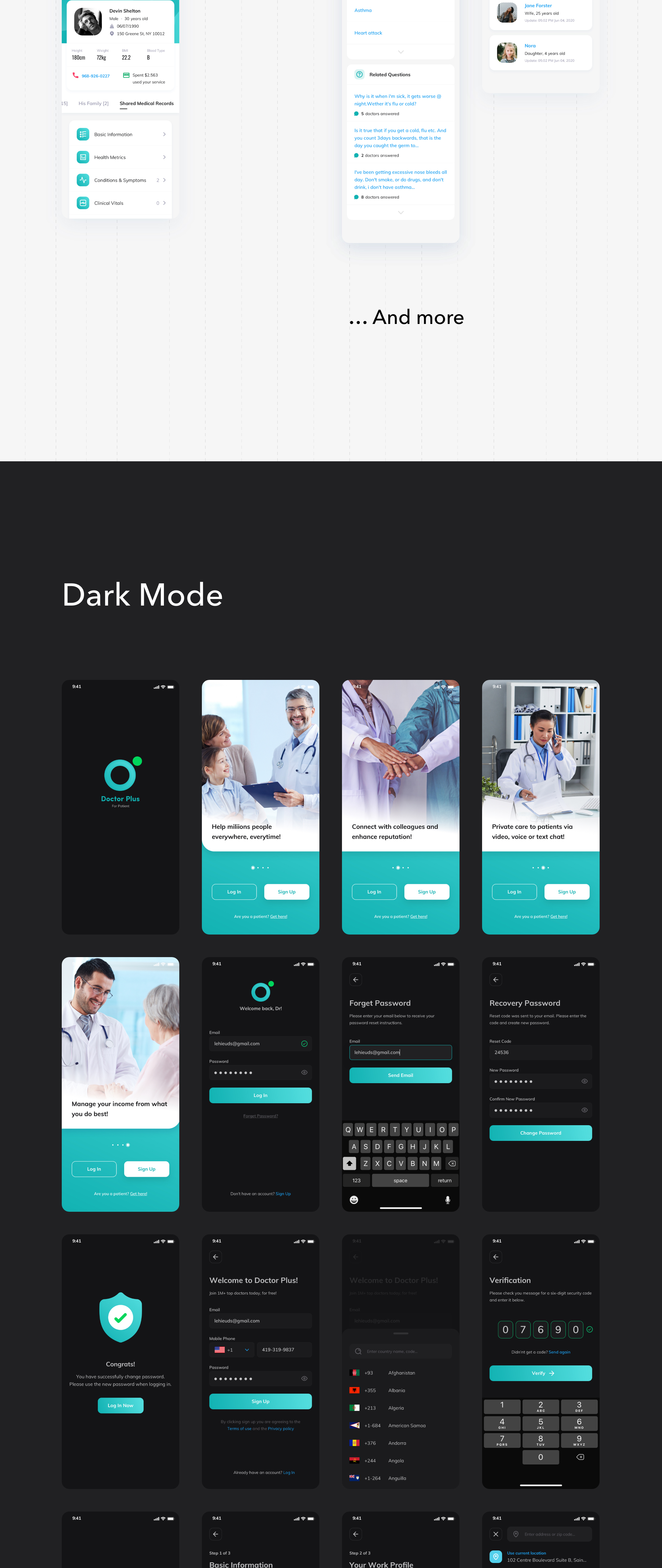 素材库下午茶：医生医疗在线服务APP应用UI套件[Sketch]插图(5)