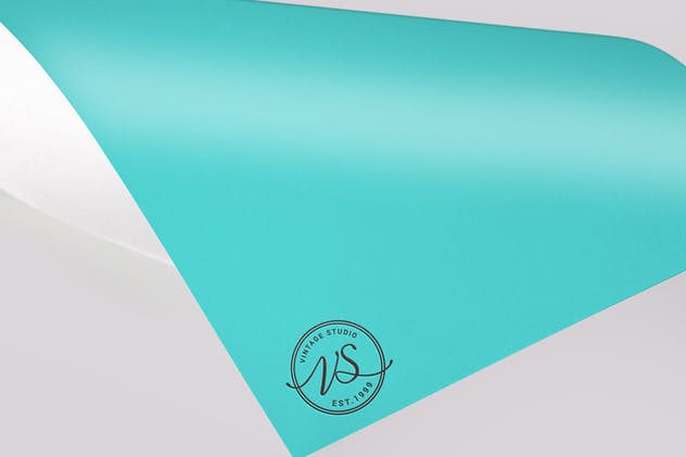 纸张印刷品Logo标志样机模板v1 Paper Logo Mock Up Pack vol 01插图(1)