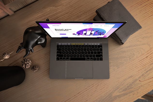 真实场景Macbook笔记本网页UI设计展示样机v1 MacBook Pro V.1插图(5)