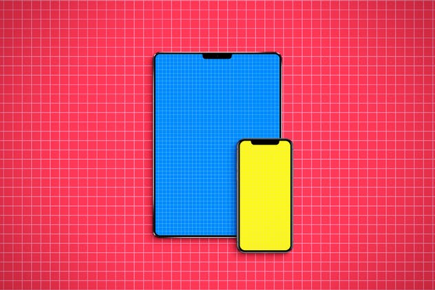 逼真的iPhoneX和iPad设备样机模板 iPhone & iPad X Mockup插图(7)