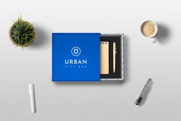 高端礼品包装盒外观设计样机模板 Gift Box Mockups