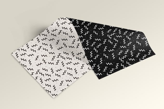 50抽象涂鸦无缝印花包装设计图案 50 Abstract Doodle Seamless Patterns插图(2)