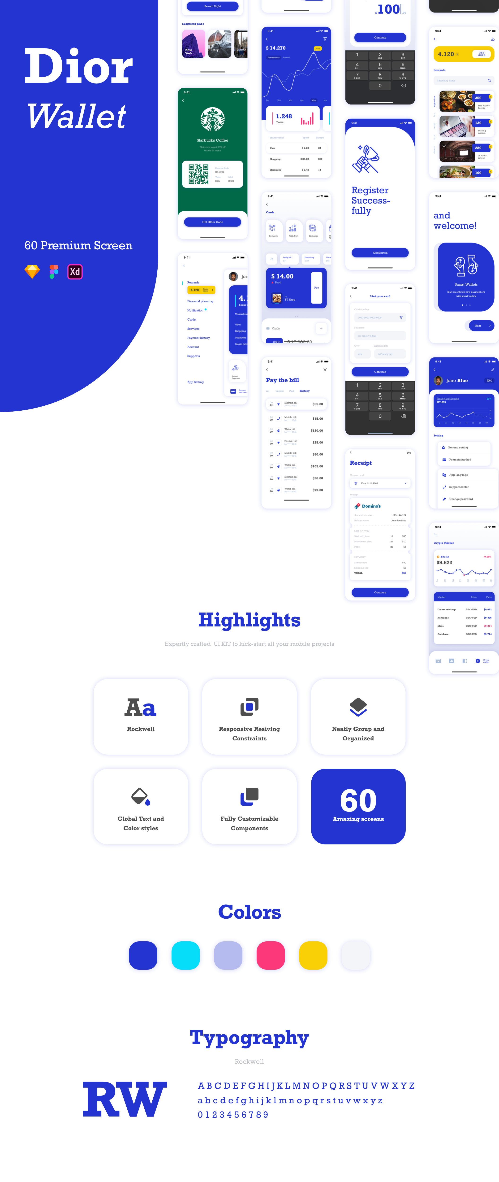 素材库下午茶：电子钱包财务管理应用UI套件[Sketch,Figma,XD]插图