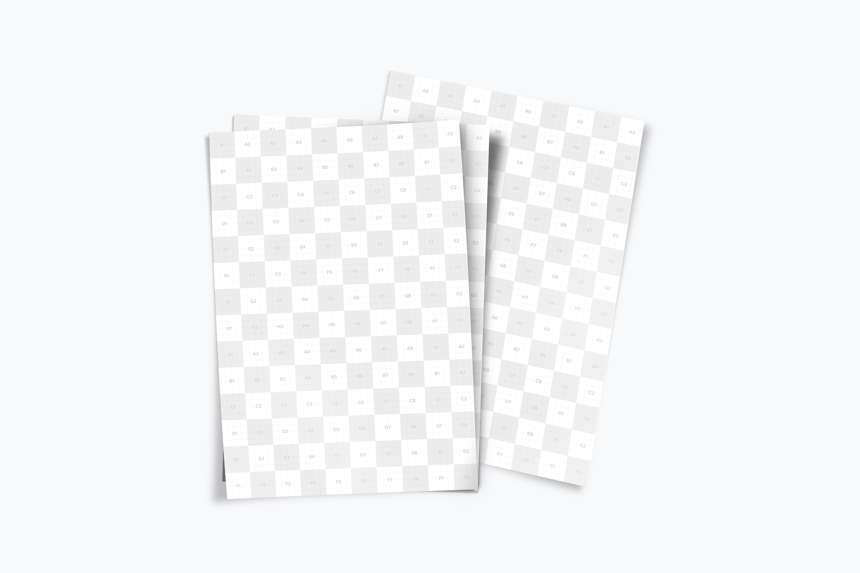 A4-A5尺寸传单设计堆叠预览效果样机02 A4-A5 Flyer Stack Mockup 02插图(1)