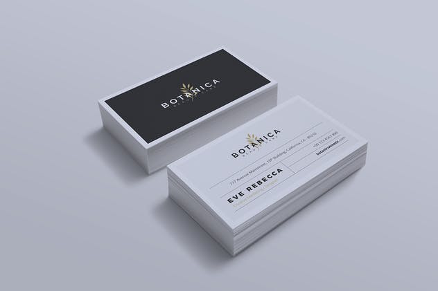 现代极简主义企业名片制作模板v1 Modern Minimalist Business Card Vol. 01插图(3)