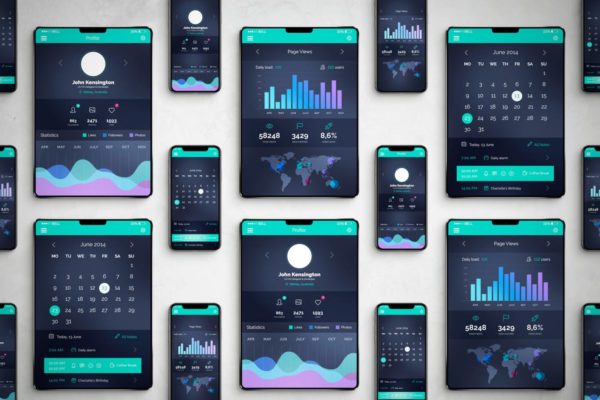 逼真的iPhoneX和iPad设备样机模板 iPhone &amp; iPad X Mockup