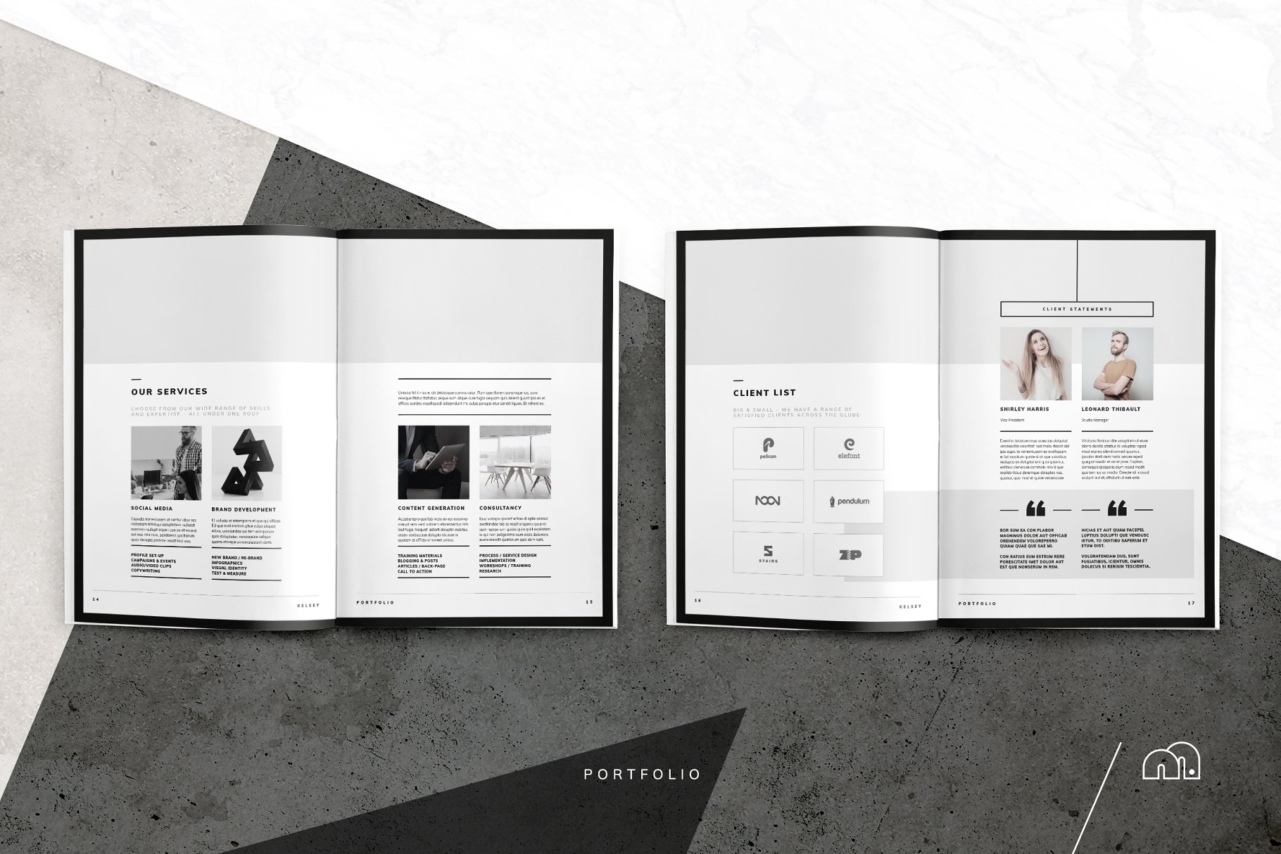 一套完美的简约项目提案模板 Kelsey – Pitch Pack插图(11)