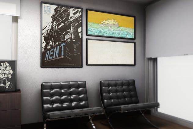 高级办公室场景画框样机模板 The Office MockUp插图(6)