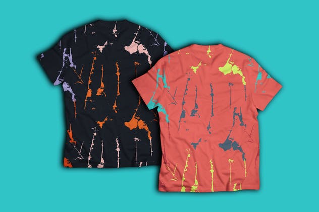 多彩邋遢但时尚印花纹理素材 Colorful Grunge Textures插图(1)