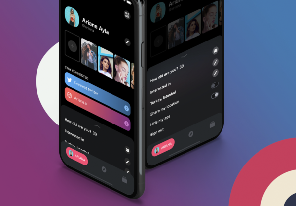 素材库下午茶：交友约会类APP UI KIT套装下载[XD]
