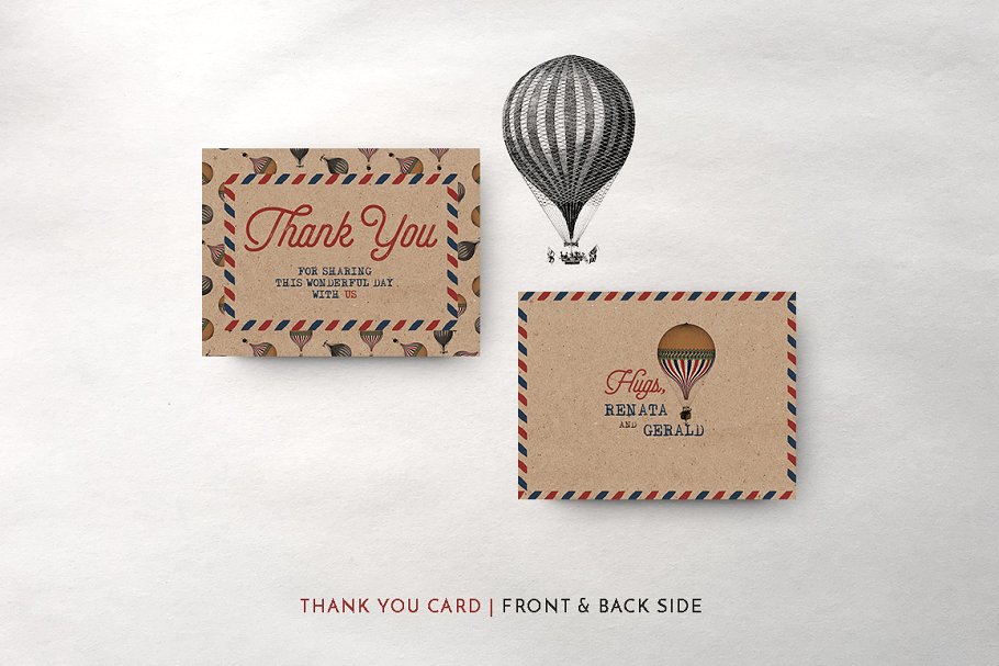 复古怀旧风格旅行婚礼设计物料素材 Vintage Travel Wedding Suite插图(4)