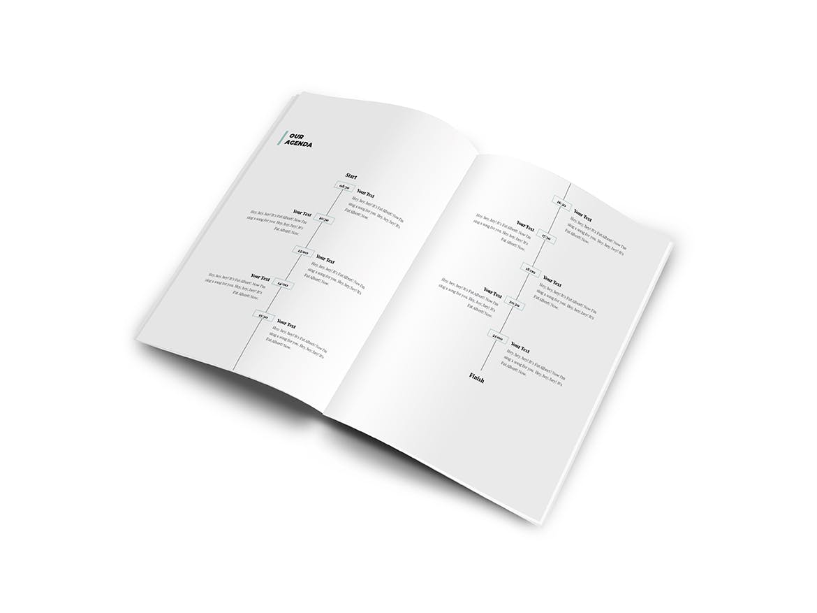 时尚行业适用A4规格画册排版设计模板插图(4)