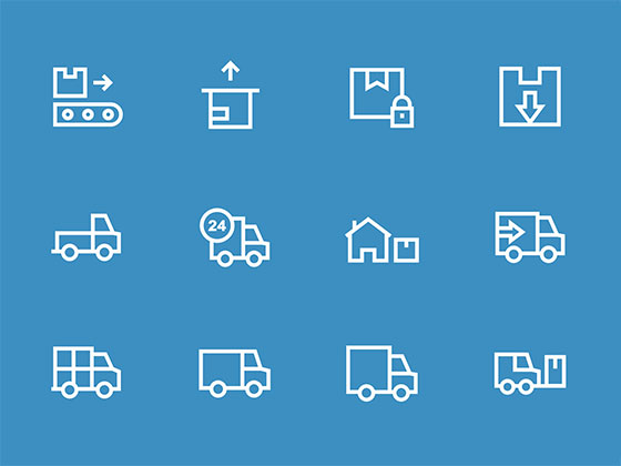 30 枚物流图标素材之家精选sketch素材