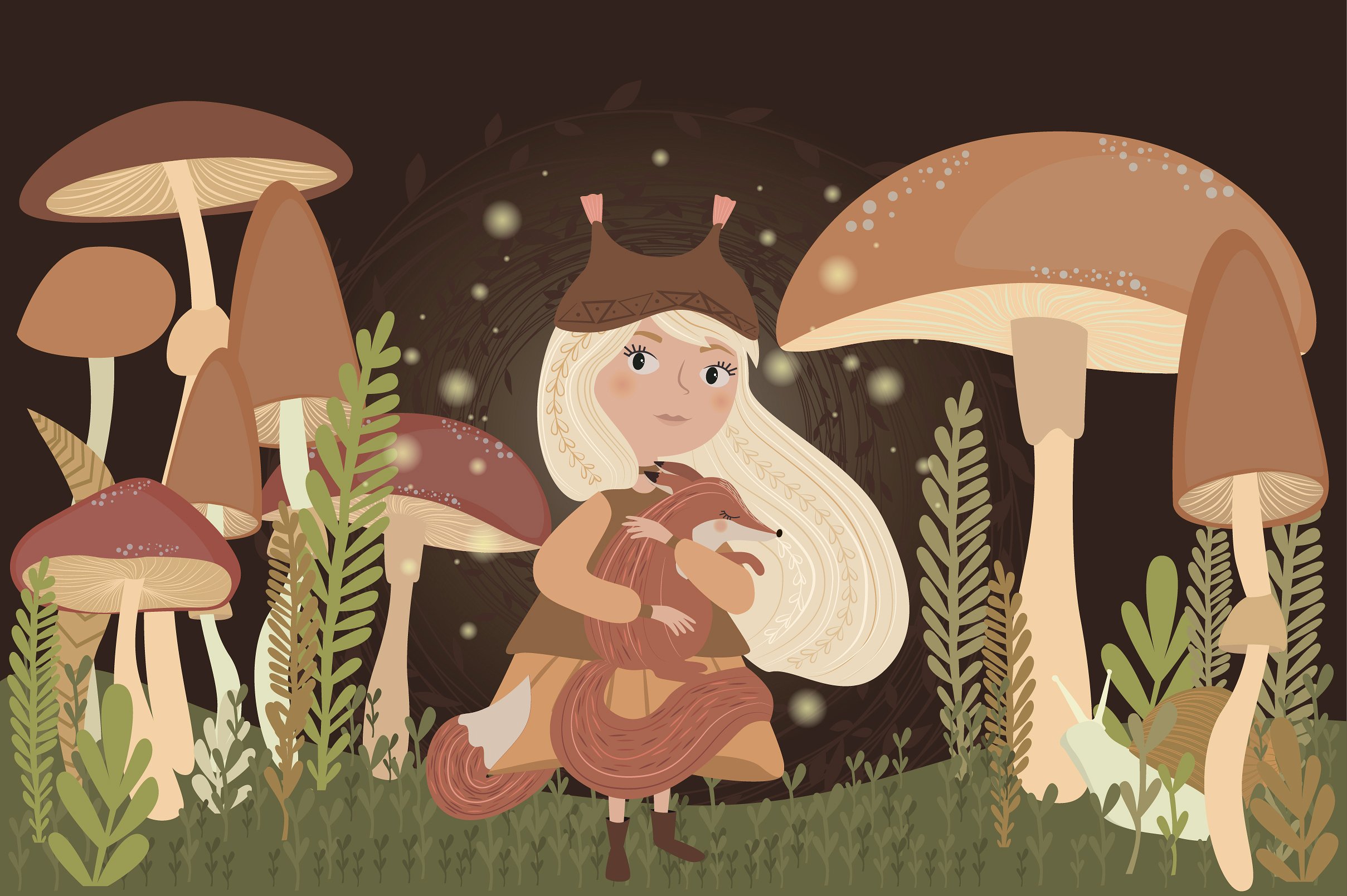 魔术森林剪贴画和卡通插图合集插图(3)