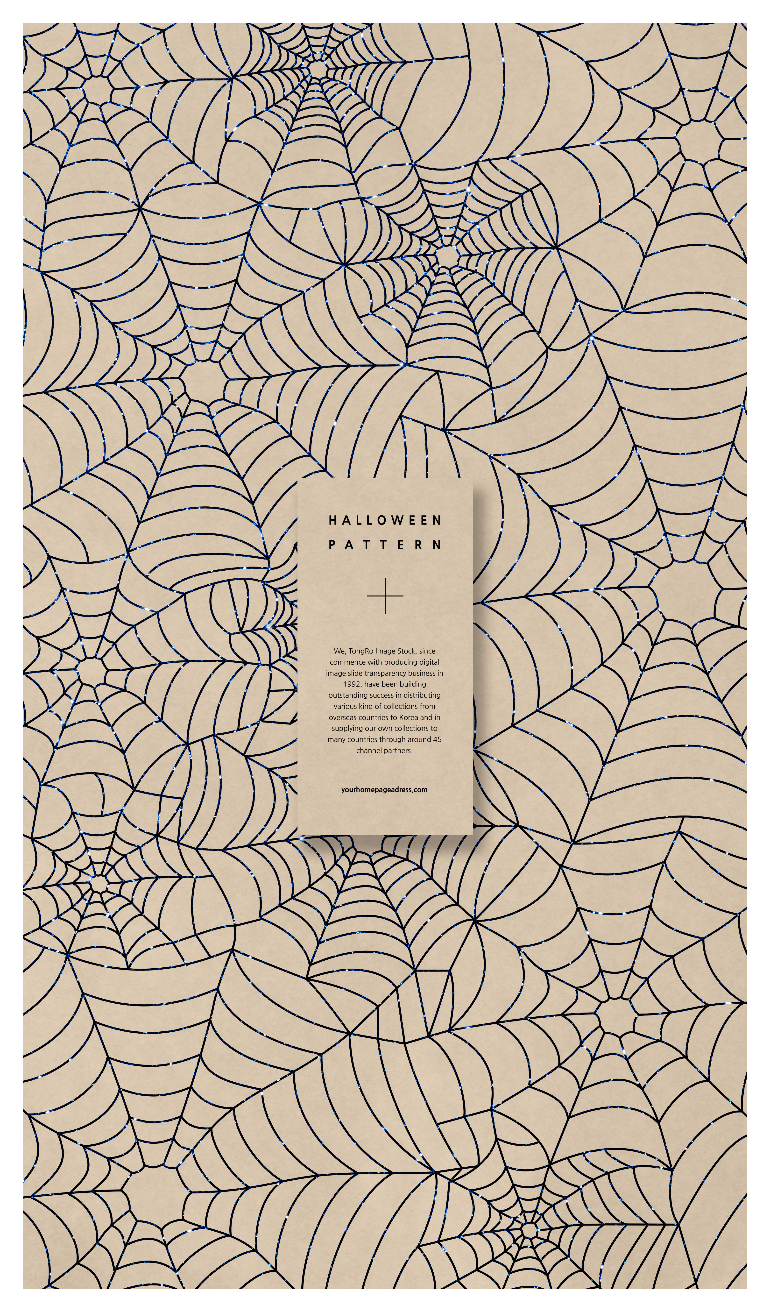 万圣节蜘蛛网背景图案素材合集[PSD]插图(6)