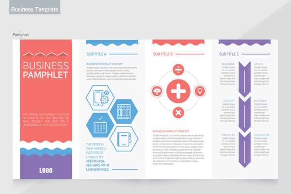 商业公司简介小册子设计模板