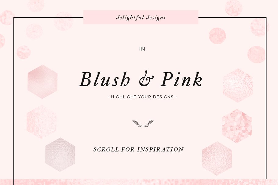 金色、腮红和粉红纹理 Gold, Blush & Pink Textures插图(3)