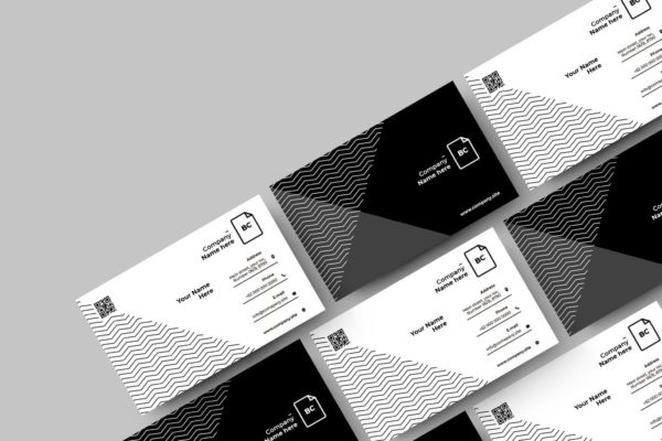 时尚优雅的高端多用途的商务商业质感名片设计模板-5