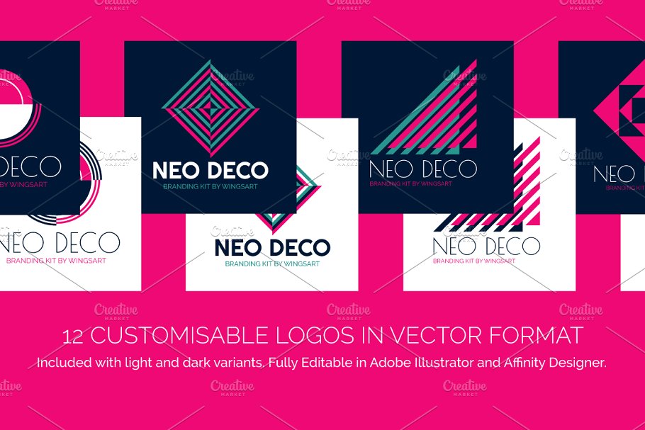 现代标志与品牌设计工具包 Modern Logo and Branding Kit插图(3)