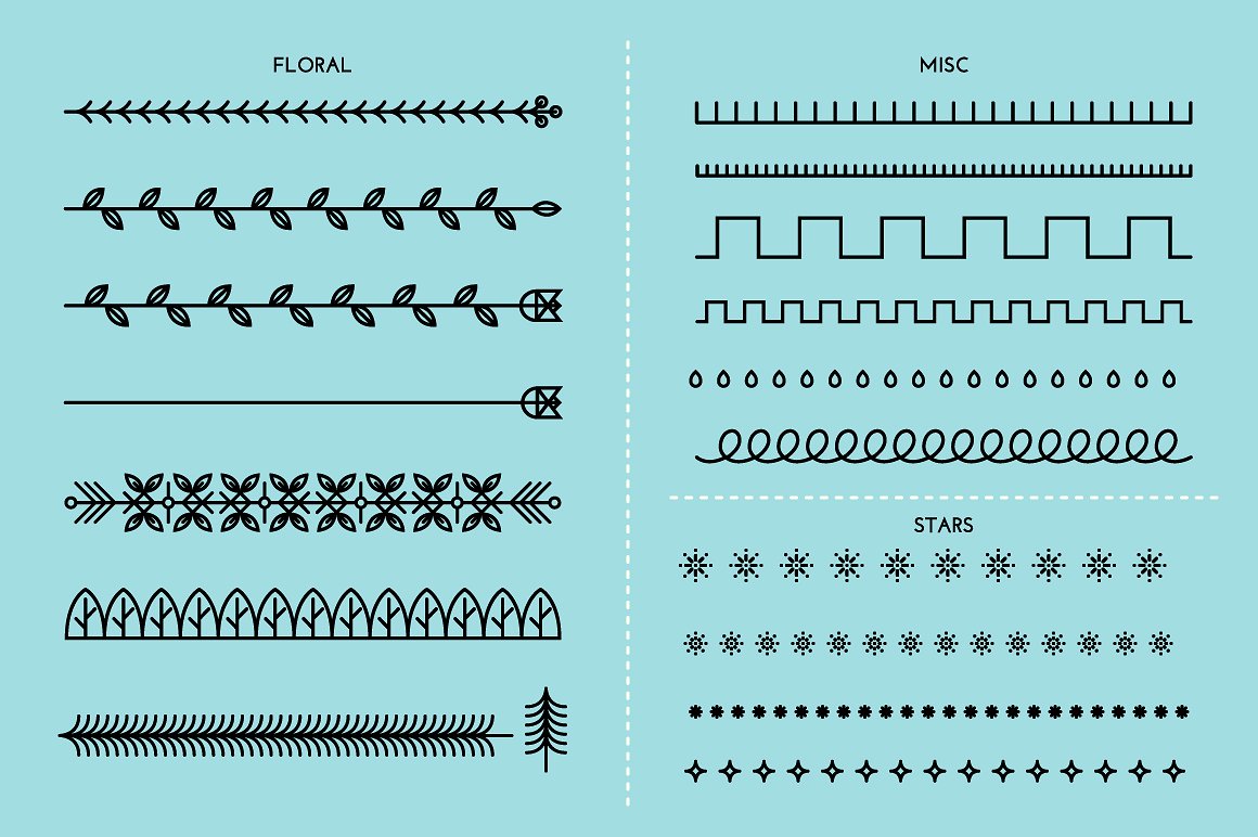 实验室物品线条图形AI笔刷&纹理 Single Weight Line Art Lab插图(14)
