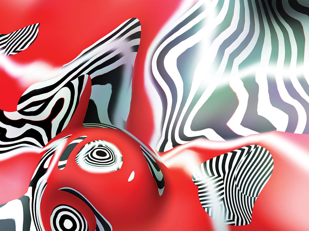 18个时尚炫酷艳丽的五颜六色的聚丙乙烯大理石质感的背景底纹纹理大集合插图(7)