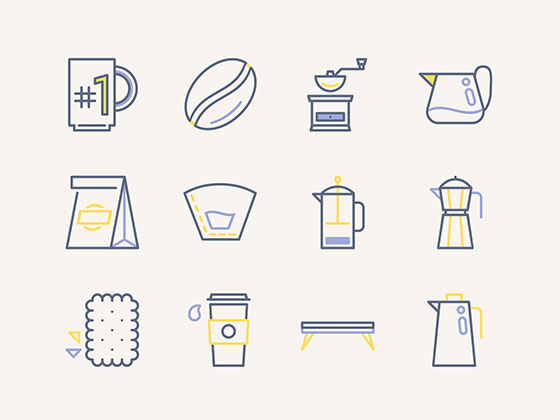 12 枚咖啡图标素材之家精选sketch素材
