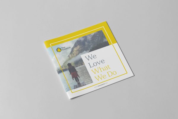 创意公司方形画册设计模板v2 The Creative Brochure – Square Vol.2