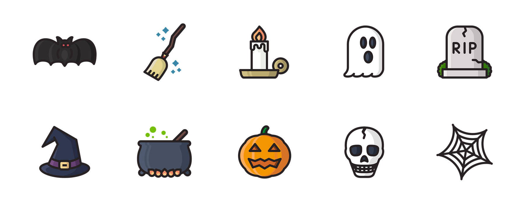 Halloween Colorful Icons