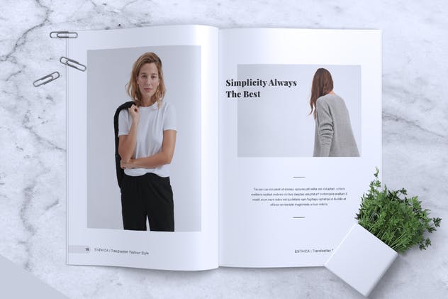 极简主义时尚潮流杂志INDD模板 ENTHICA Fashion Magazine插图(6)