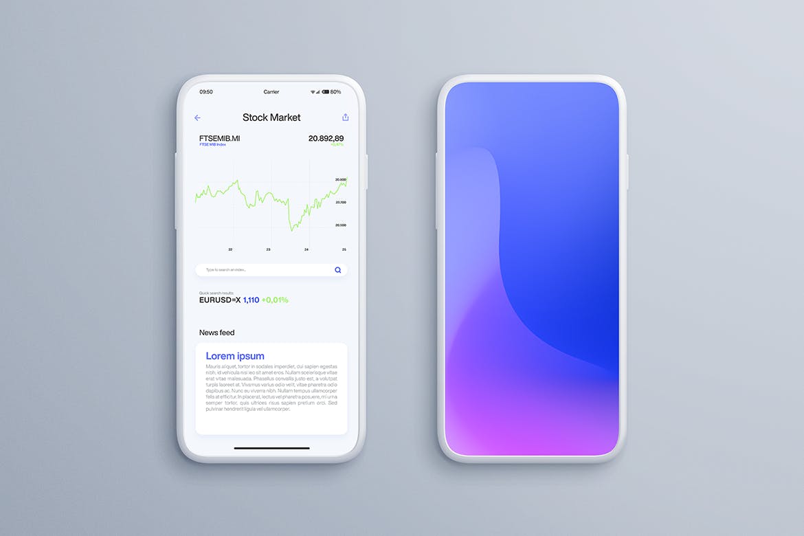 全屏智能手机屏幕预览样机模板 Smartphone Mockups插图(7)