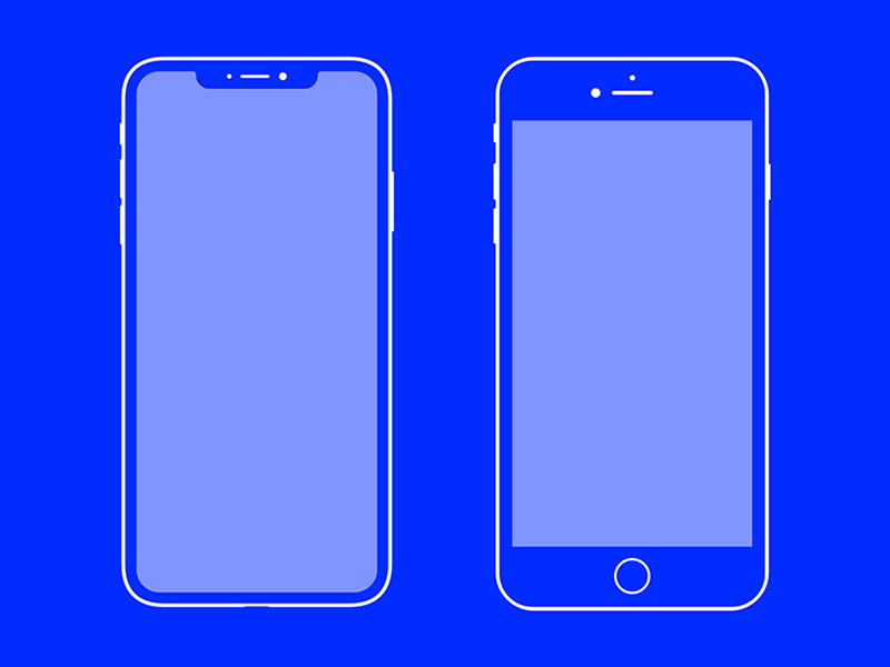 iPhone 系列设备线框图素材之家精选sketch素材