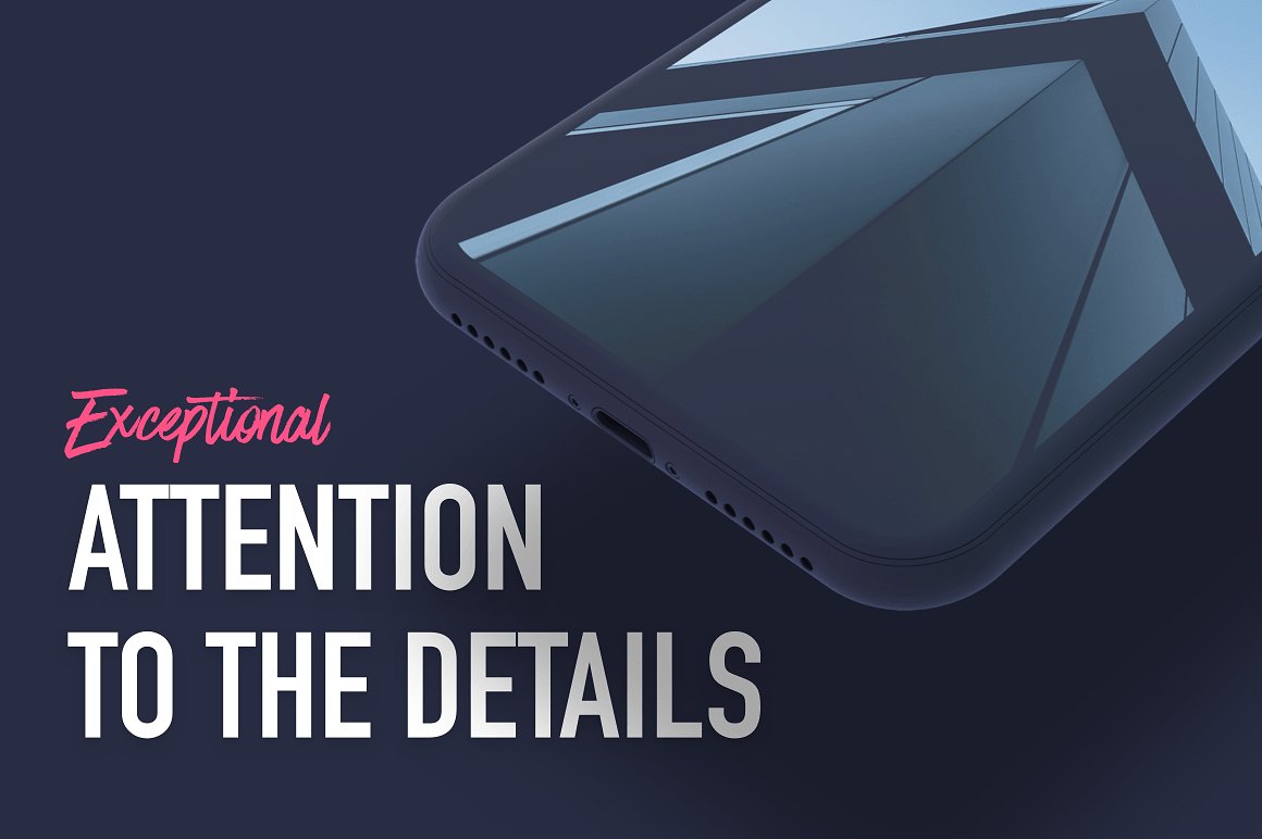 素材库下午茶：7款最受欢迎的iPhone X Clay模型 Mockups插图(2)