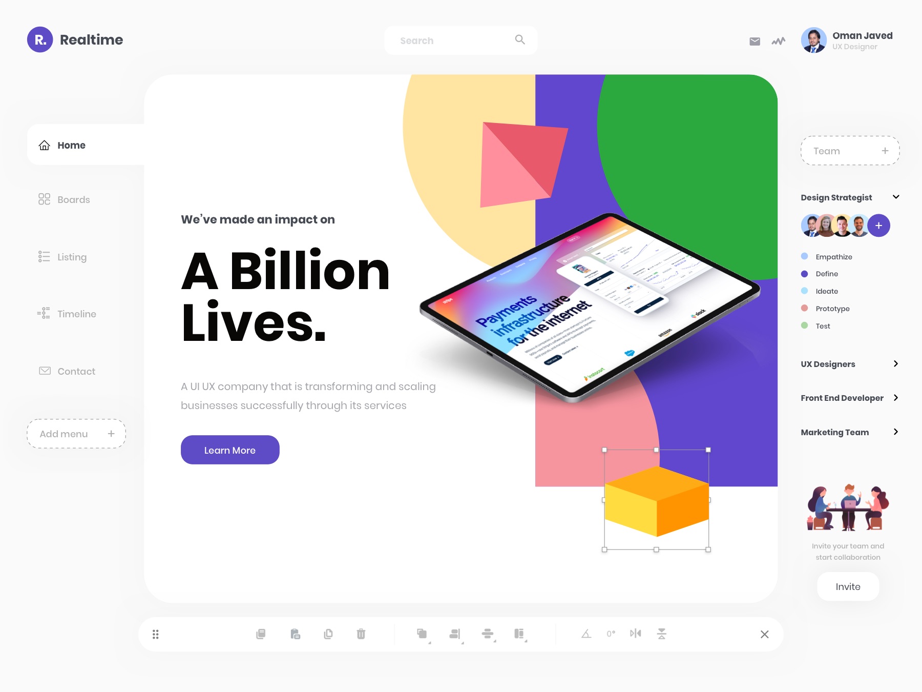 WYSIWYG 仪表板概念设计