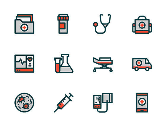 15 枚医疗类图标素材之家精选sketch素材