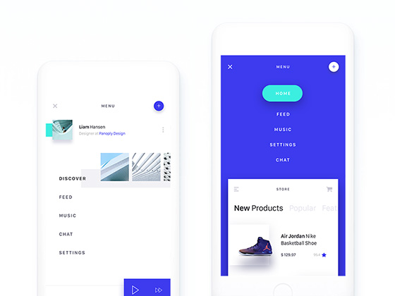 Brake 菜单界面素材之家精选sketch素材