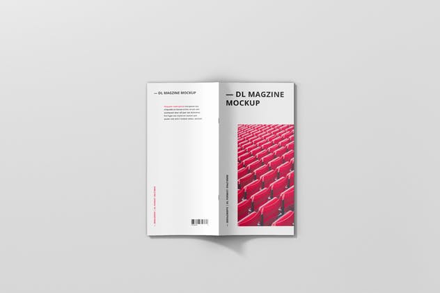 时尚DL宣传册/杂志印刷品样机 DL Brochure / Magazine Mockup插图(11)