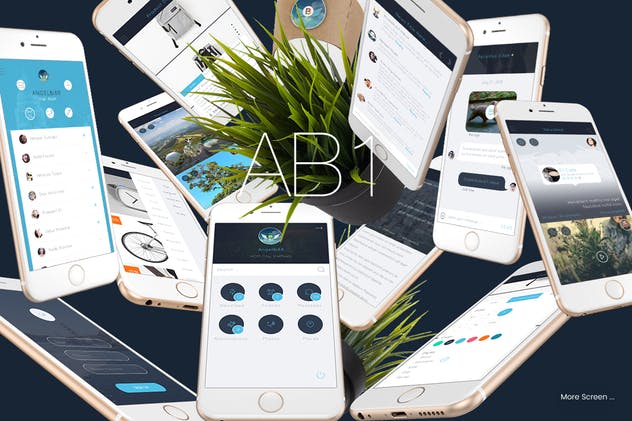 通用性APP应用UI套件 AB1 Mobile UI Kit插图(3)