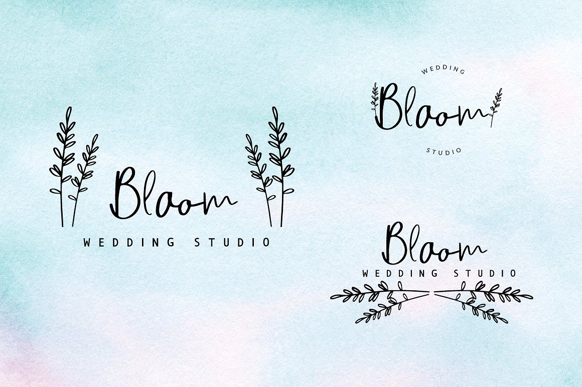 100+精致美丽的手绘花卉元素插图(1)