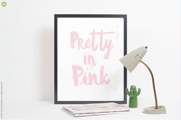 10款简约现代的画框展示样机模板 10 Picture Frame mockups插图(4)