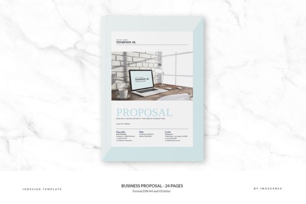 商业策划书计划书设计模板 Business Proposal – 24 pages