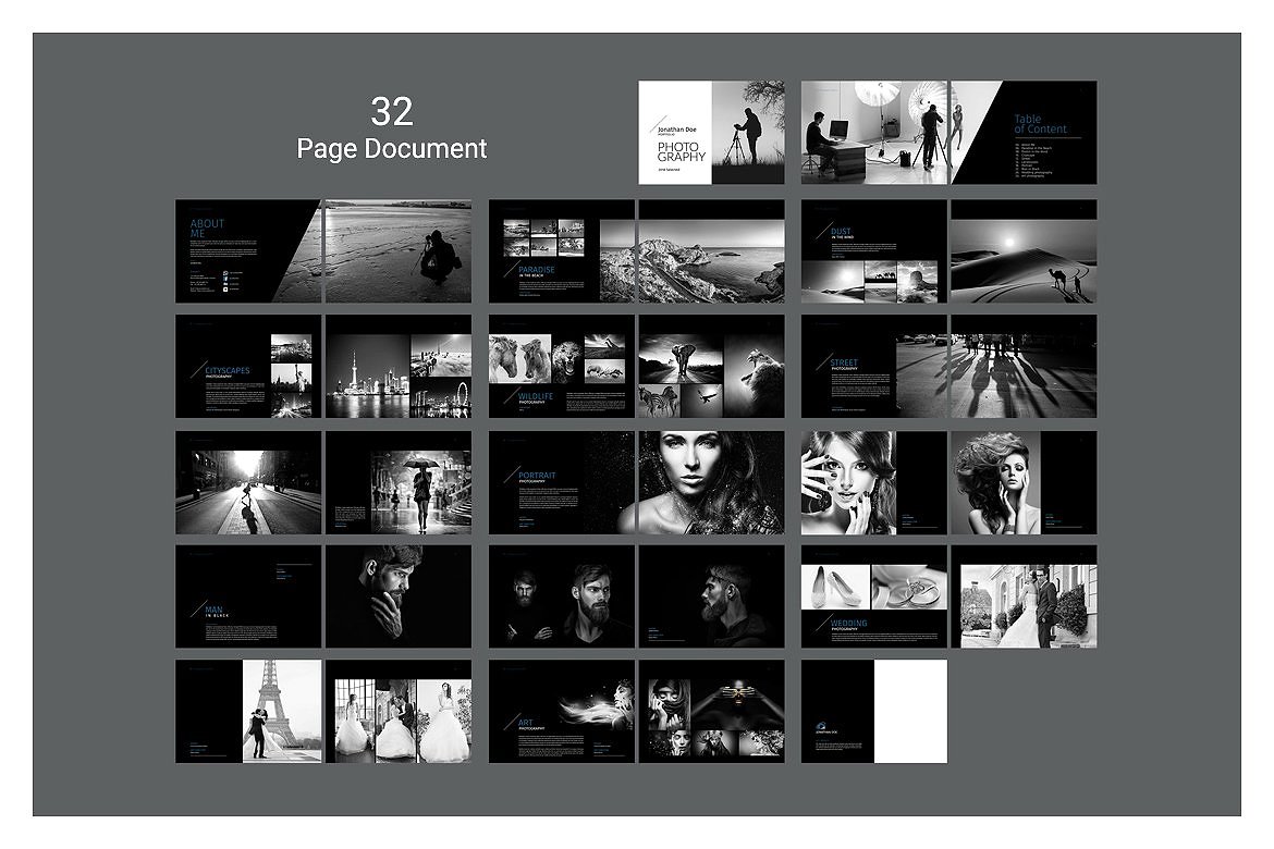 简约大图风格的专业的摄影主题杂志模板下载[indd]插图(26)