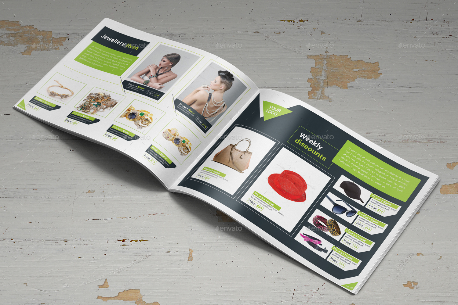 时尚极简的购物指南杂志模板下载[indd]插图(7)