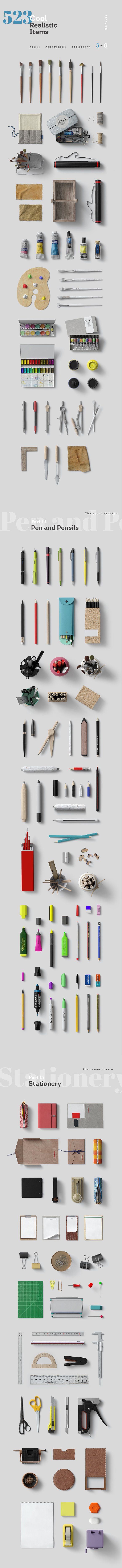 素材库下午茶：超级办公室物品品牌设计Mockups下载[PSD,解压后26GB+]插图(3)