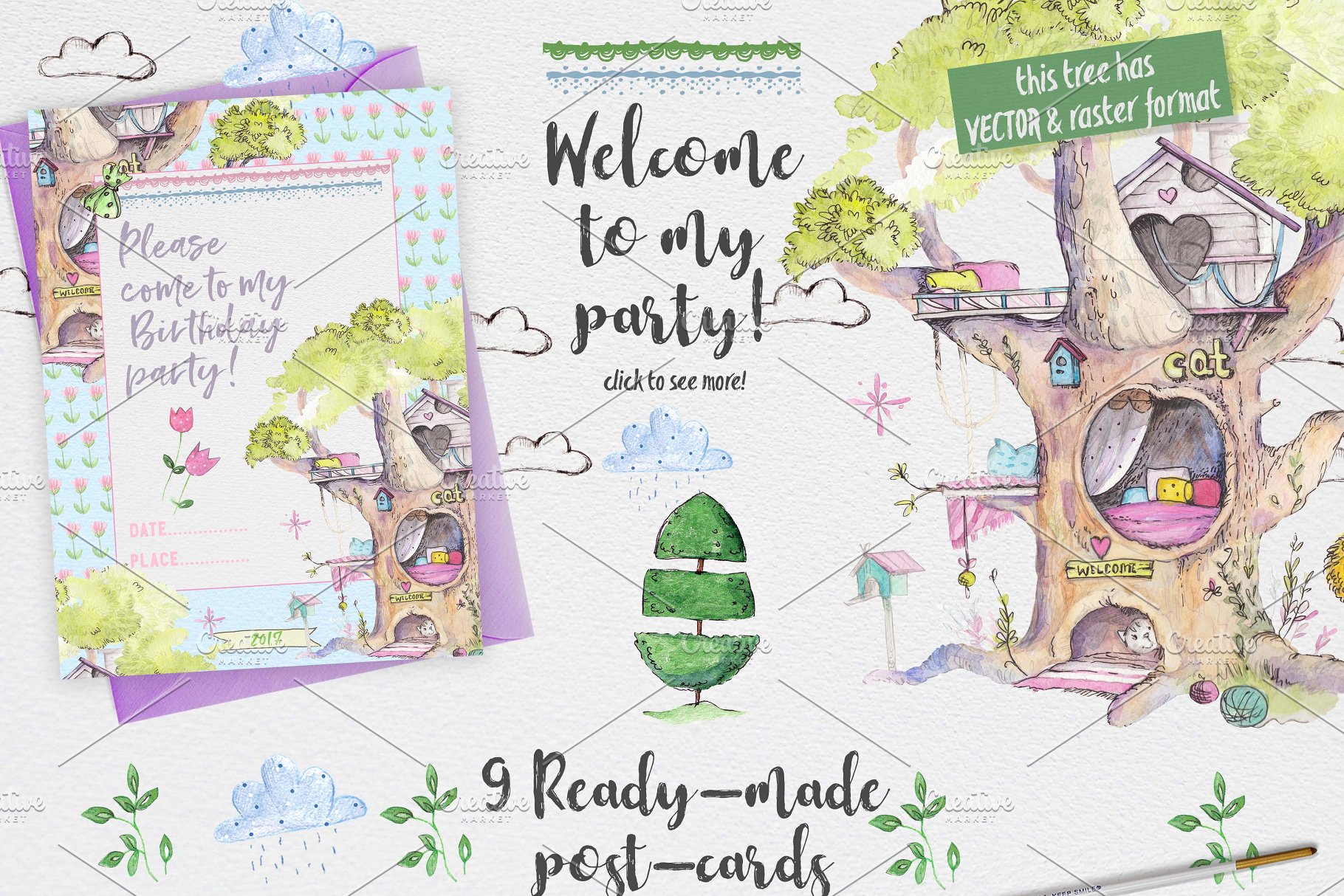 超级可爱儿童主题设计素材合集[2.24GB] FAIRY-TALE LAND插图(11)