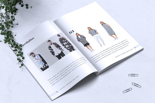 极简主义时尚潮流杂志INDD模板 ENTHICA Fashion Magazine插图(7)